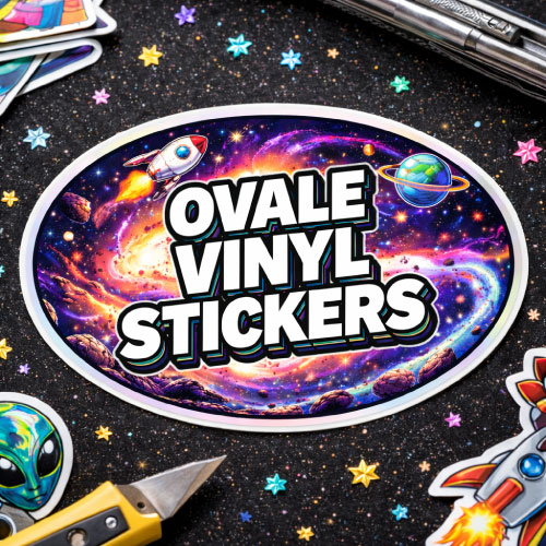 Ovale vinylstickers